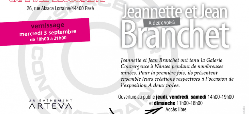 A deux voies - Jeannette et Jean Branchet Art contemporain