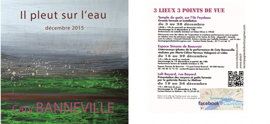 Il pleut sur l&#039;eau Peinture