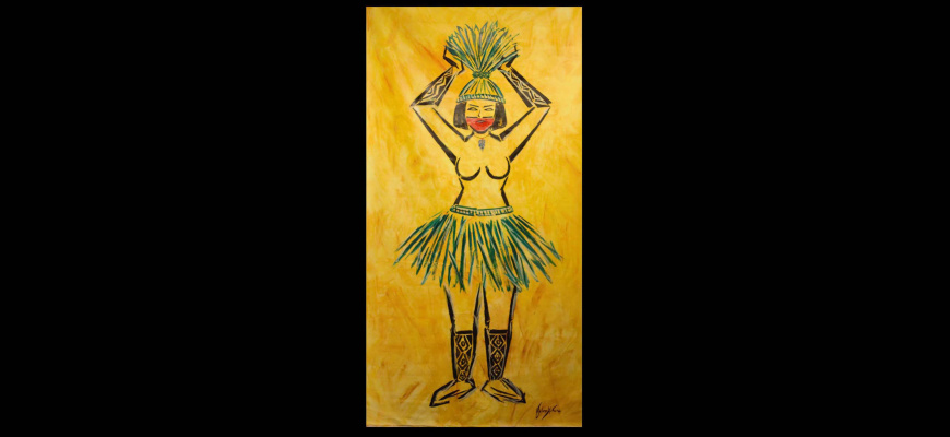Juliana alves xukuru. krippo : les femmes qui soutiennent le monde  Art contemporain