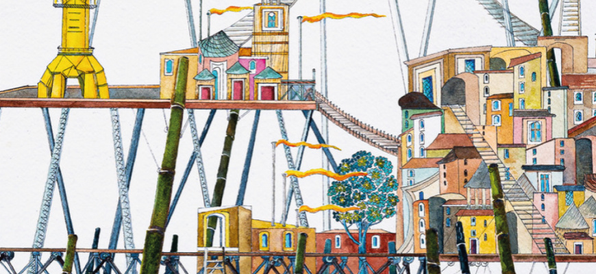 Les villes invisibles d'Italo Calvino, une Italie de rêve ? Peinture