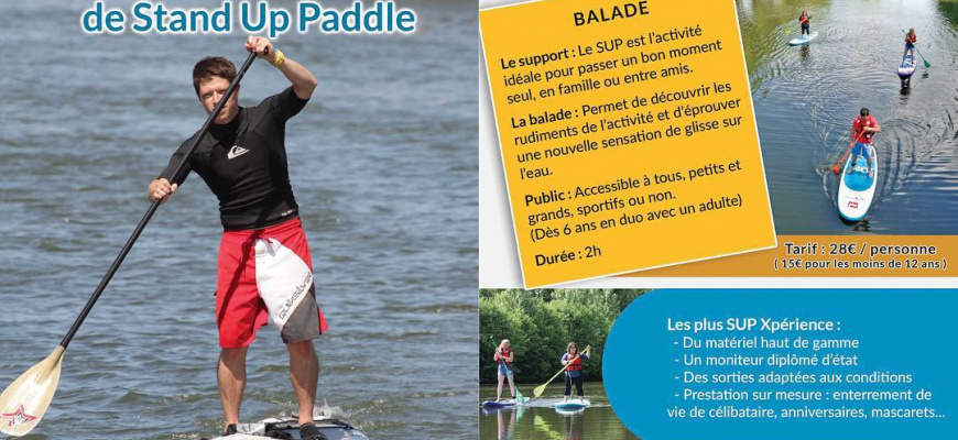 Balades en Stand Up Paddle à Nantes / Ile de Versailles 