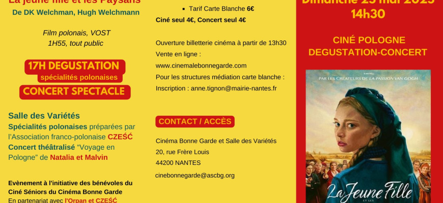 Ciné POLOGNE film + dégustation + concert spectacle 