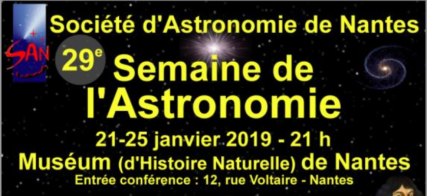 29ème semaine de l&#039;astronomie Conférence/Débat
