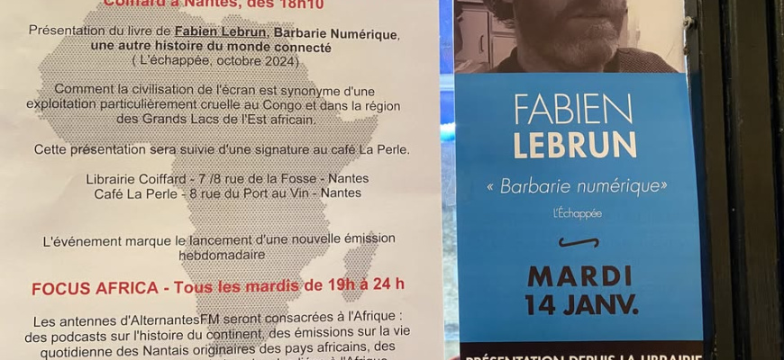 Fabien Lebrun présente « Barbarie numérique » 