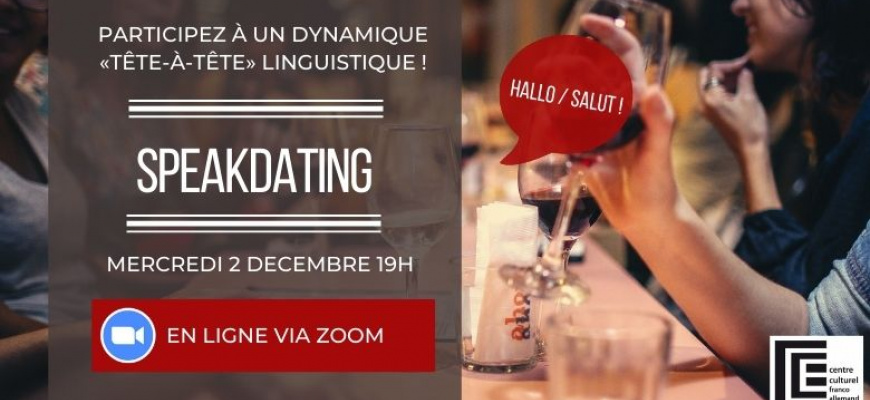 Speak-Dating franco-allemand du mois de décembre Rencontre