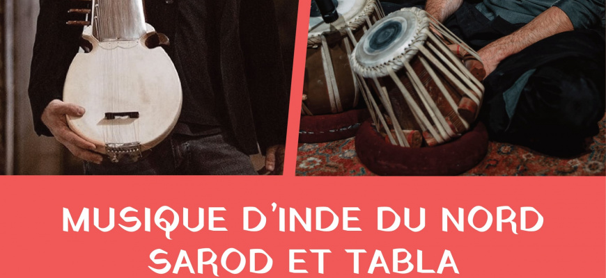 Musique de l&#039;Inde du Nord: duo Sarod et Tabla Musique du monde