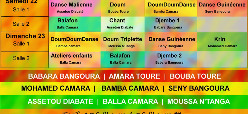 Soirée africaine avec concert live et repas Musique du monde