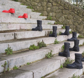 Image Le Bruit des bottes - Romain Weintzem / Voyage à Nantes Art contemporain
