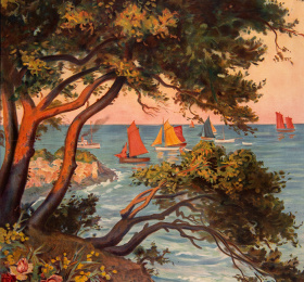 Image Île sur toile - Un siècle de peinture à Noirmoutier (1850-1950) Peinture