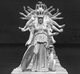 Le Voyage à Nantes - European Thousand-Arms Classical Sculpture