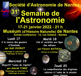 Image 31ème semaine de l'astronomie Conférence/Débat