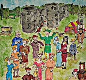 Image Campement médiéval Animation
