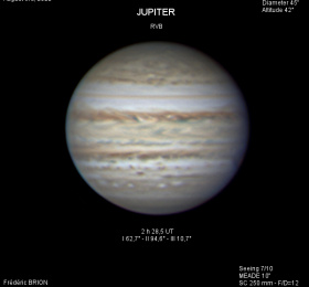 Ciels de Nantes : Ganymède sort de l’ombre de Jupiter